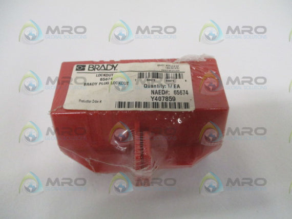 BRADY 65674 PLUG LOCKOUT *NEW IN ORIGINAL PACKAGE*