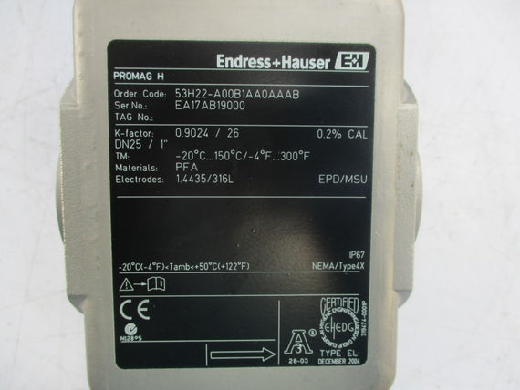 ENDRESS HAUSER 53H22-A00B1AA0AAAB 85-260VAC NSNP