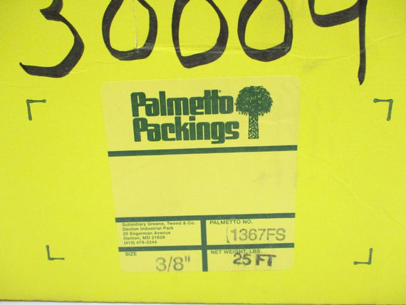 PALMETTO PACKING 1367FS 3/8" 25FT NSMP