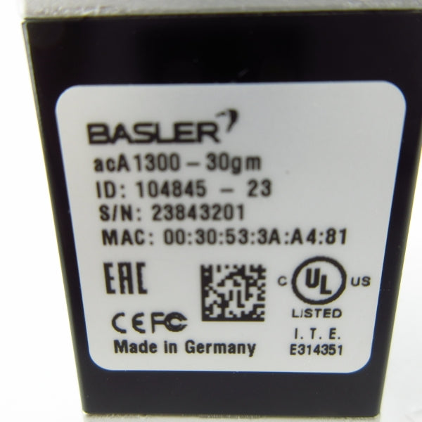 BASLER ACA1300 30GM 104845 NSMP