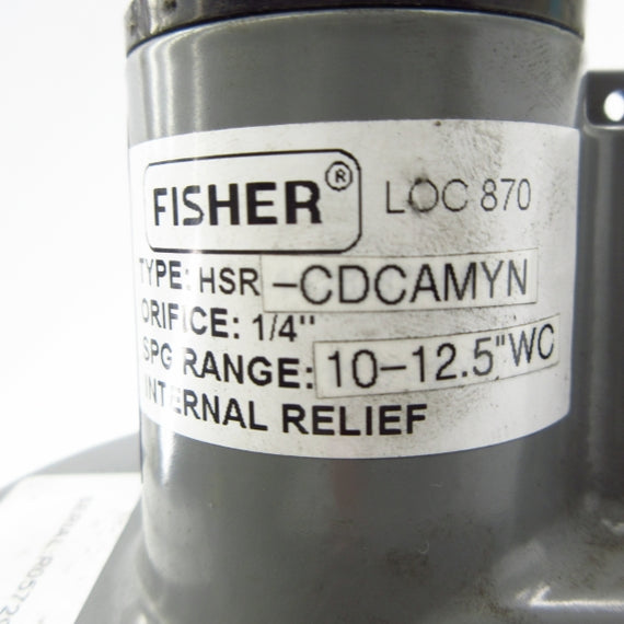 FISHER HSR-CDCAMYN 10-12.5"WC 1/4" NSNP