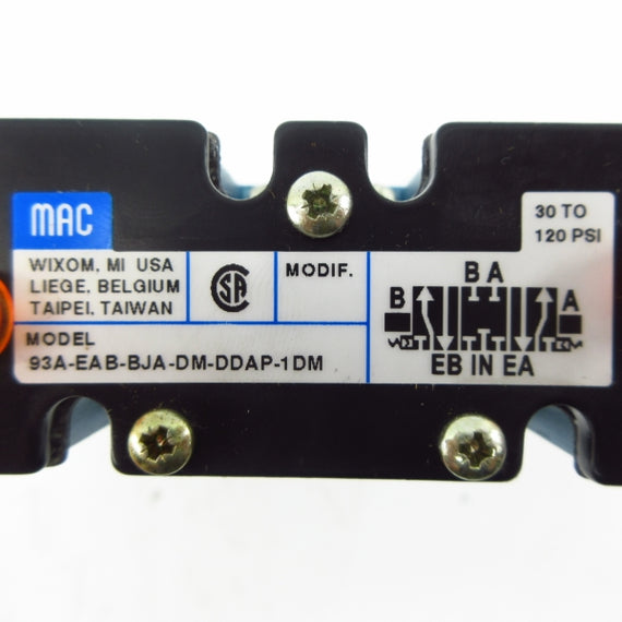 MAC 93A-EAB-BJA-DM-DDAP-1DM 24VDC 30-120PSI NSMP