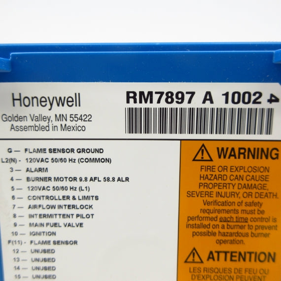 HONEYWELL RM7897A1002 120VAC NSMP