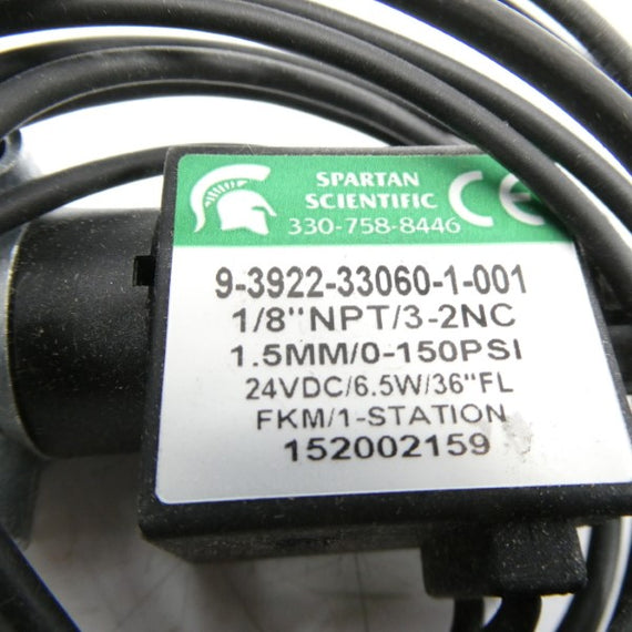 SPARTAN SCIENTIFIC 9-3922-33060-1-001 24VDC 150PSI 1/8" NSMP
