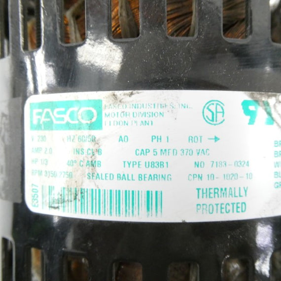 FASCO U83B1 7183-0324 230V 2.0A NSNP