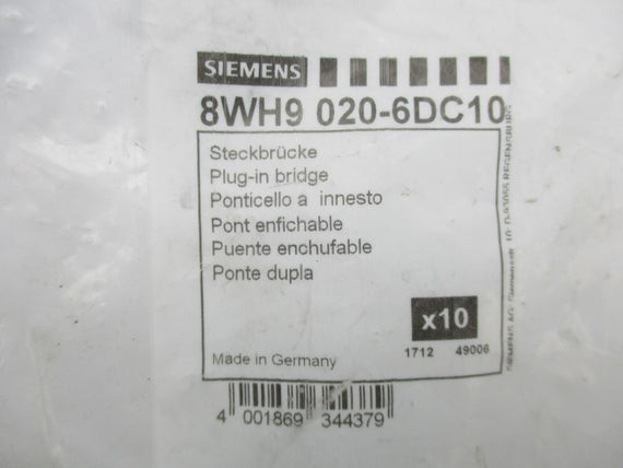 SIEMENS 8WH9020-6DC10 (PKG OF 10) NSMP