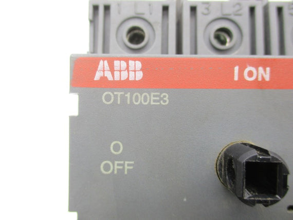 ABB OT100E3 600VAC 100A UNMP