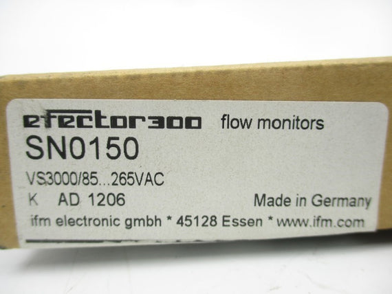 IFM EFECTOR SN0150 VS3000/85-265VAC 90-240VAC NSMP