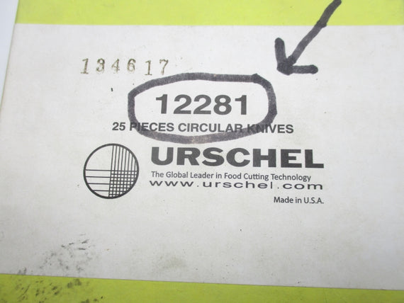 URSCHEL 12281 (PKG OF 25) NSMP