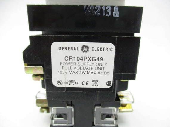 GENERAL ELECTRIC CR104PXG49 125VAC/DC NSNP