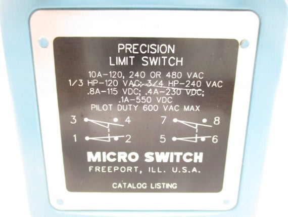 MICRO SWITCH 301LS2 600VAC 10A NSNP