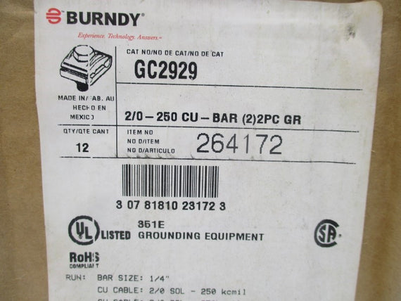 BURNDY GC2929 (PKG OF 12) NSFS