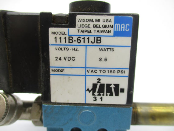 MAC 111B-611JB 24VDC 150PSI UNMP