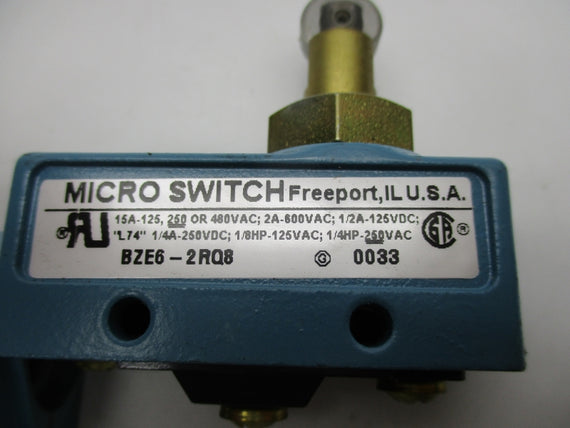 MICRO SWITCH BZE6-2RQ8 600VAC 2A (AS PICTURED) NSNP