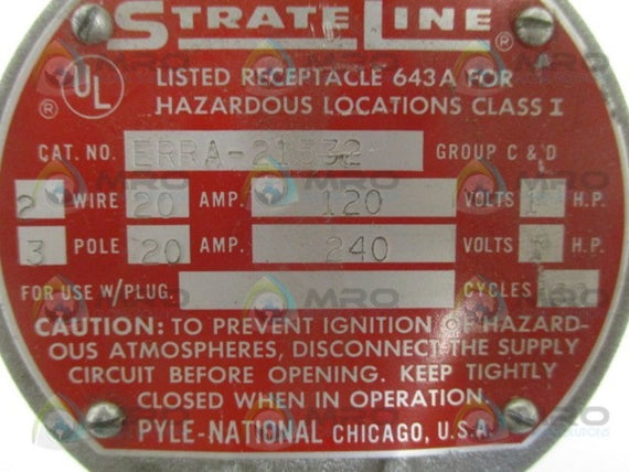 PYLE-NATIONAL STRATE LINE ERRA-21532 RECEPTACLE *NEW NO BOX*