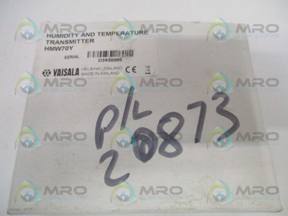 VAISALA HMW70Y HUMIDITY AND TEMPERATURE TRANSMITTER *NEW IN BOX*