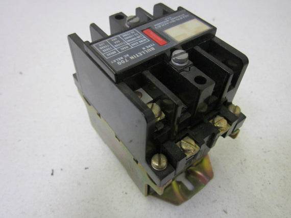 ALLEN BRADLEY  700-N800A24 SER. C CONTROL RELAY (AS PICTURED) *USED*