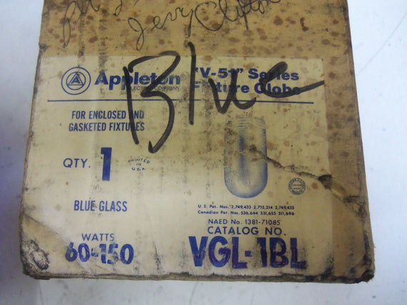 APPLETON VGL-1BL *NEW IN  A BOX*