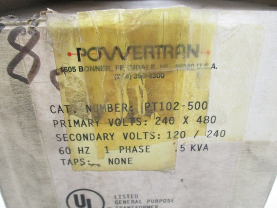 POWERTRAN PT102-500 480V 1.0A NSMP