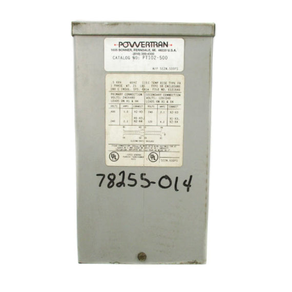 POWERTRAN PT102-500 480V 1.0A (AS PICTURED) NSNP