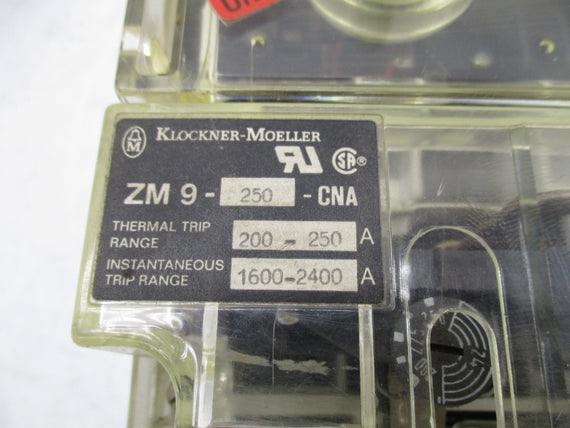 MOELLER ZM9-250-CNA NZM9-250 600VAC 1600-2400A UNMP