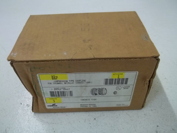 COOPER 667 3" COUPLING *NEW IN BOX*