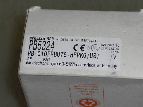 IFM EFECTOR PB5324 PRESSURE SENSOR *NEW IN BOX*