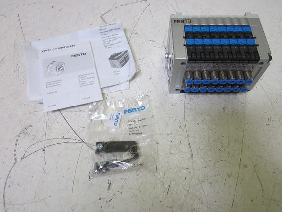 FESTO  MANIFOLD W/ TERMINAL VALVES CPV10-GE-FB-8 , CPV10-VI *NEW NO BOX*