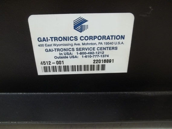 GAI-TRONICS CORPORATION 4512-001 *USED*