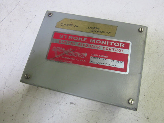 GENERAL KINEMATICS 10-07-310-01 STROKE MONITOR *USED*