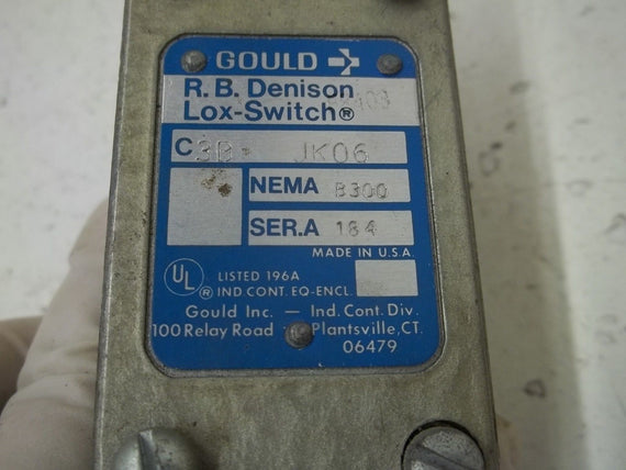 GOULD C3BJK06 LIMIT SWITCH *USED*