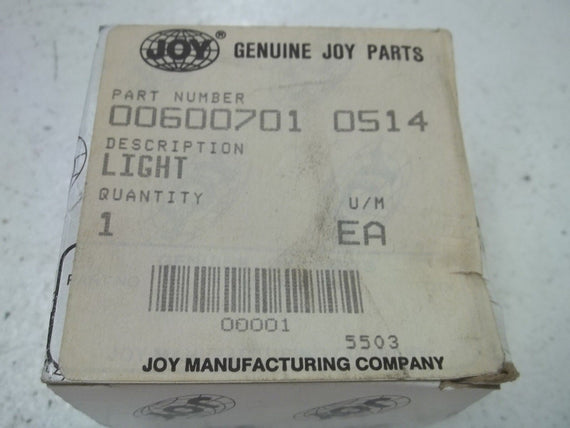 JOY 00600701 0514 LIGHT *NEW IN BOX*