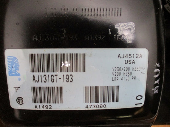 TECUMSEH AJ4512AC 2A1129-9 230/208V .86A 235PSI NSMP