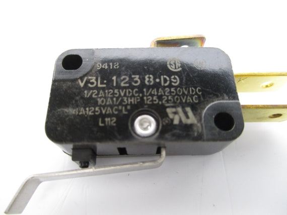 MICRO SWITCH V3L-1238-D9 250VAC 10A NSNP