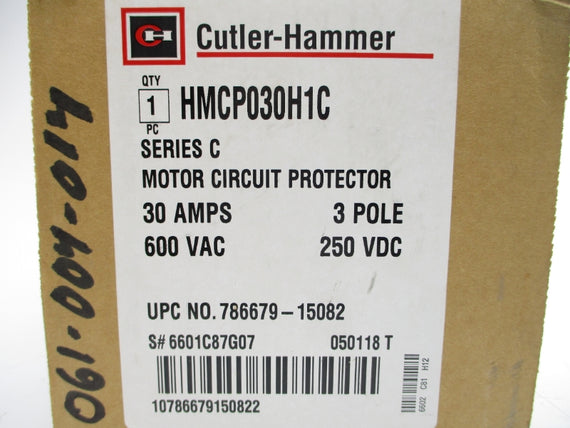 CUTLER HAMMER HMCP030H1C SER. C 600VAC 30A NSMP