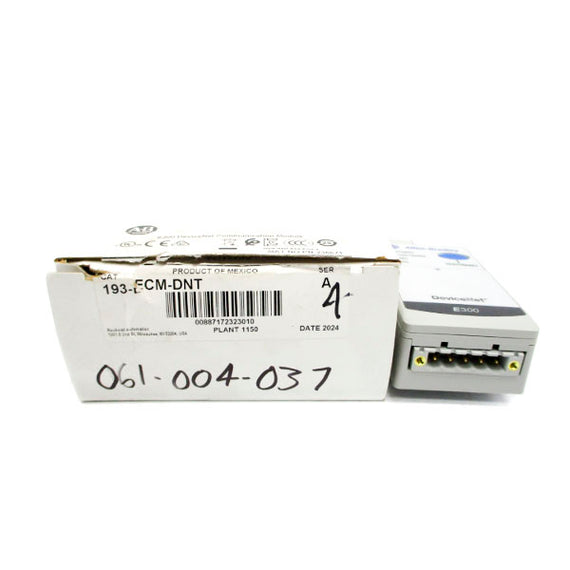 ALLEN BRADLEY 193-ECM-DNT SER. A F/W 1.002 (WH) NSMP