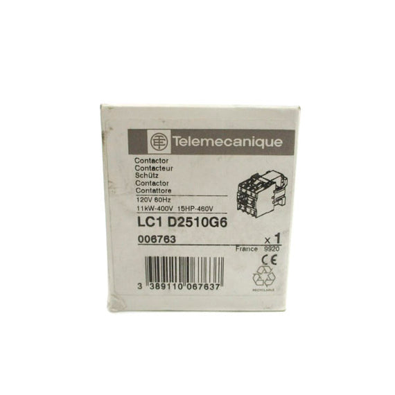 TELEMECANIQUE LC1D2510G6 120V NSFS