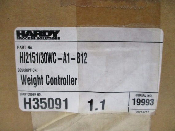 HARDY HI2151/30WC-A1-B12 120VAC .20A NSMP