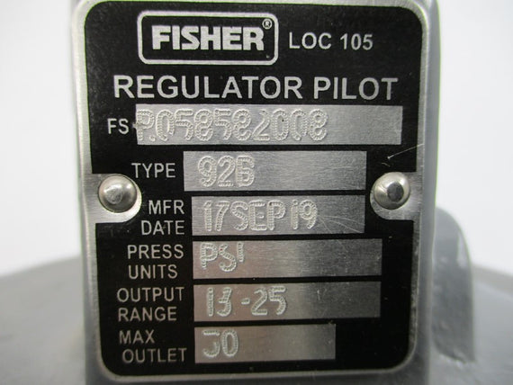 FISHER 92B-1098-41687 92B 13-25PSI NSMP