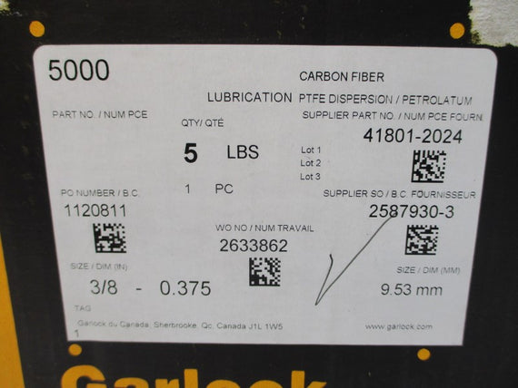 GARLOCK 41801-2024 5000 0.375" NSMP