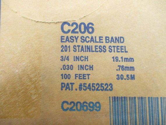 BAND-IT BAND C206 3/4" 100' NSFS