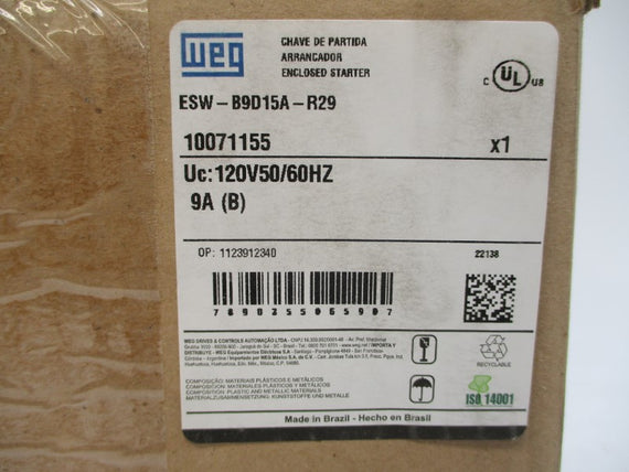 WEG ESW-B9D15A-R29 10071155 120V 9A NSMP