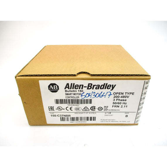 ALLEN BRADLEY 150-C37NBR SER. B F/W 2.11 200-480V DATE: 2020 (BR/WH) NSFS