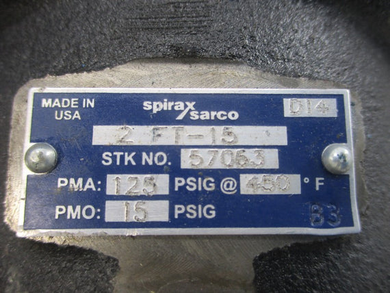 SPIRAX SARCO FT-15 57063 15/125PSI 2" NSNP