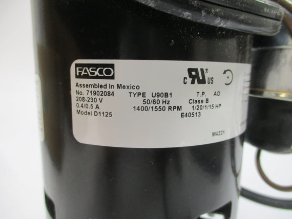 FASCO D1125 U90B1 208-230V 0.4/0.5A NSMP