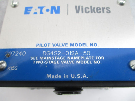 EATON VICKERS DG4S2-012A-50 297240 115V .61A NSNP