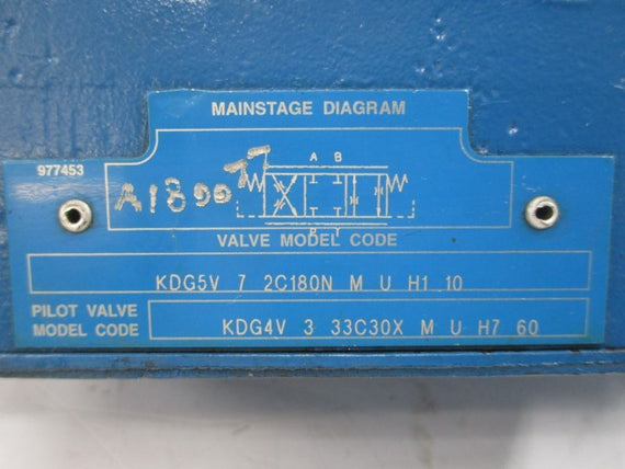 EATON VICKERS KDG5V72C180NMUH110 3045/5075PSI UNMP