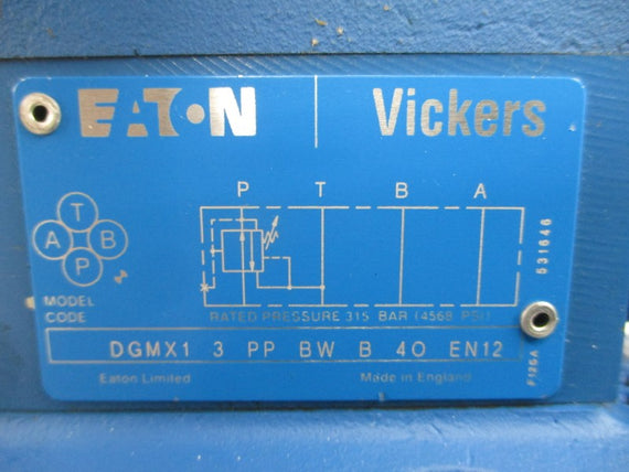 EATON VICKERS KBFDG5V733C160NXM1PE7H110 1.6A 4568PSI NSNP