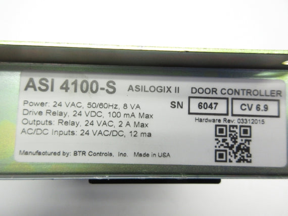 BTR CONTROLS ASI4100-S 24VAC/DC NSNP