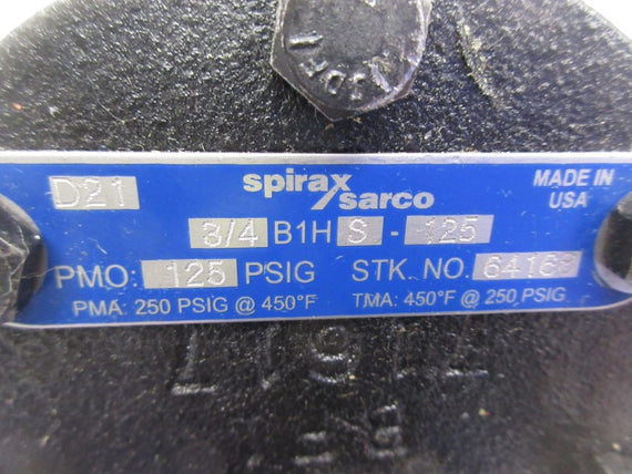 SPIRAX SARCO B1HS-125 250PSI 3/4" NSNP